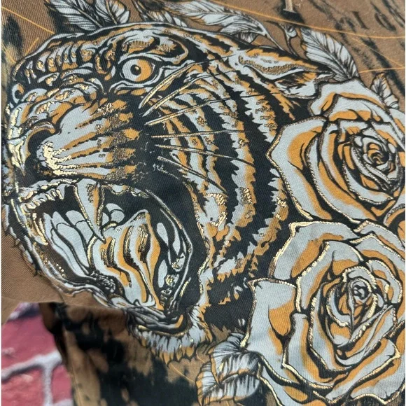 Affliction Men's Short Sleeve Graphic T-shirt - Black/Brown-Size: Large - NWOT - Picture 6 of 13